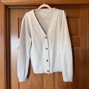 Wool& Hazel Cardigan, large, stone gray, sweater